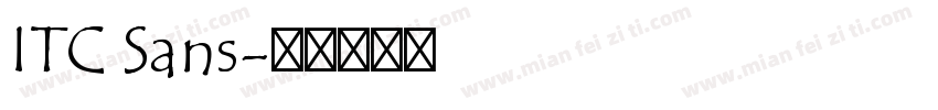 ITC Sans字体转换